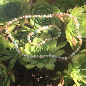 Multi Colored Necklace & Bracelet Set